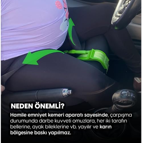Alternative view of EGGBABY Hamile Emniyet Kemeri Aparatı Hamile Araç Koltuğu Kemeri Kırmızı, Eggbaby