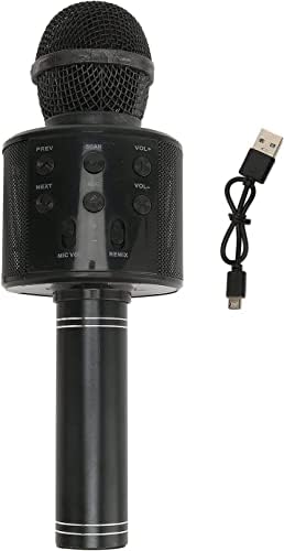 Alternative view of Karaoke Mikrofon Aux Usb Ve Sd Kart Girişli Bluetoothlu siyah şarj kablolu şık tasarım hoparlör