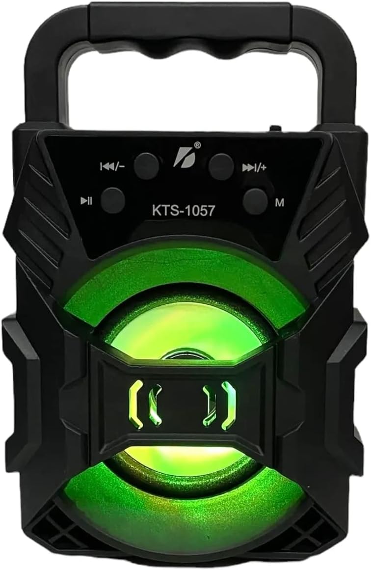 Alternative view of Bluetooth Hoparlör Led Işıklı Fm Radyo Kablosuz Hoparlör Usb -hafıza Kart Giriş Ses Bombası 1057,