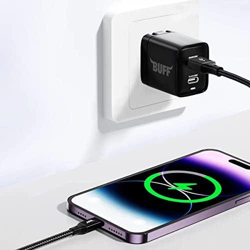 Alternative view of Buff BL71 USB to Lightning 2.4A 1.2M Örgülü Data ve Şarj Kablosu (Siyah)