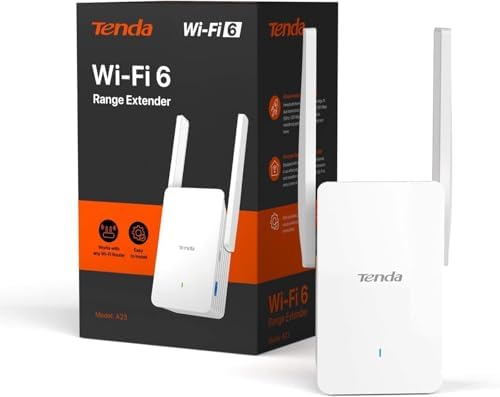 Alternative view of WiFi Amplifikatör WiFi Tekrarlayıcı WiFi Genişletici A23 (AX1500 Çift Bant 5GHz: 1201Mbps+2.4GHz: 300Mbps) 2* 5dBi Antenler, Gigabit Bağlantı Noktası, AP Modu, MU-MIMO, WPA3, IPv6, LED, Tüm Yönlendiricilerle Uyumlu