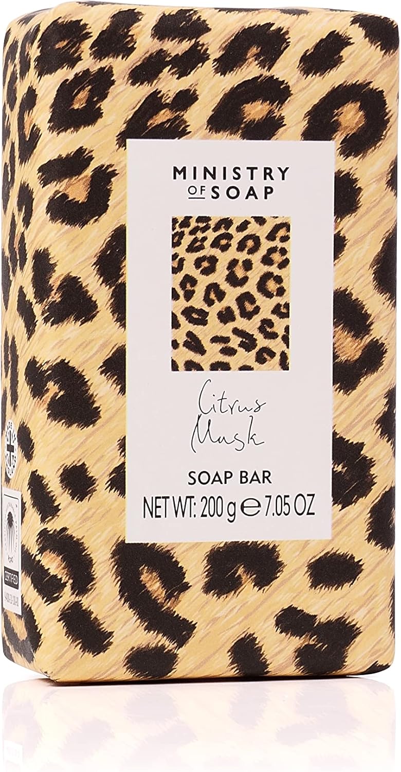 Ministry Of Soap Sabun Bar Yellow Leopard Citrus Musk 200 Gr