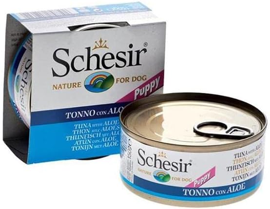 Schesir Jöle İçinde Ton Balıklı Aloe Veralı Yavru Köpek Konservesi 150gr