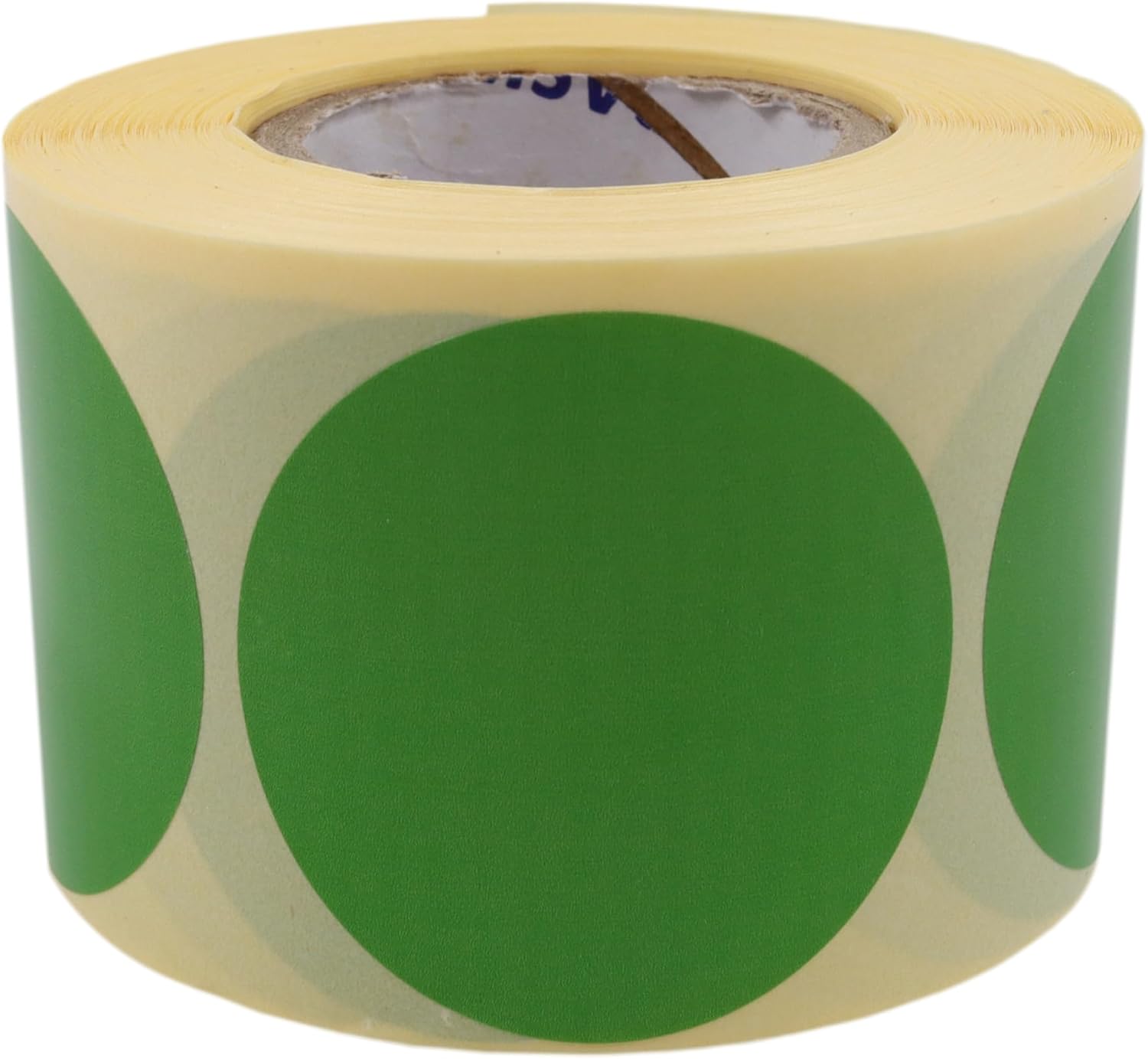 Alternative view of Kuşe Daire Renk Baskılı Çap Etiketi 50mm X 50mm Ölçülerinde Yuvarlak Çıkartma 500 Adet Kendinden Yapışkanlı Rulo Etiketi Barkod Yazıcılar ile Uyumlu 40mm Kağıt Bazlı Etiket (YEŞİL)
