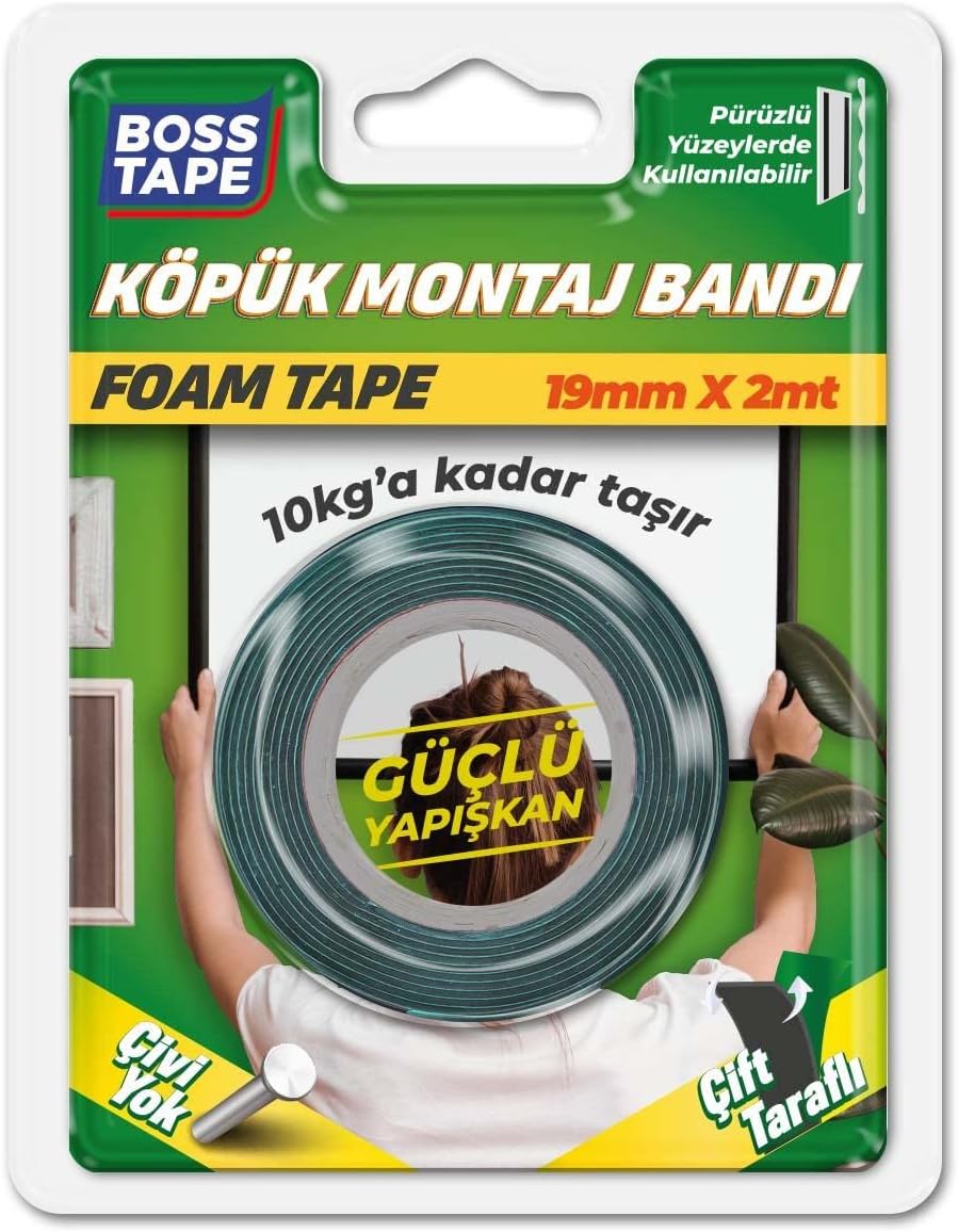 Alternative view of Solvent Akrilik Aksesuar Köpük Montaj Bandi 10 kg, 19 mm x 2 Metre Boyut