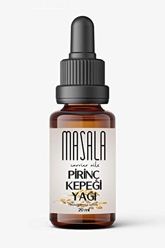 Masala Pirinç Kepeği Yağı 20 ml. Soğuk Pres (Ricebran Carrier Oil)
