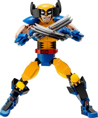 Wolverine Yapım Figürü 76257 – 8 Yaş ve Üzeri Kız ve Erkek Çocuklar için Süper Kahraman Hediyesi Fikri, 3 Uzayan Pençe Gibi Orijinal Detaylar İçeren Yaratıcı Oyuncak Yapım Seti (327 Parça)