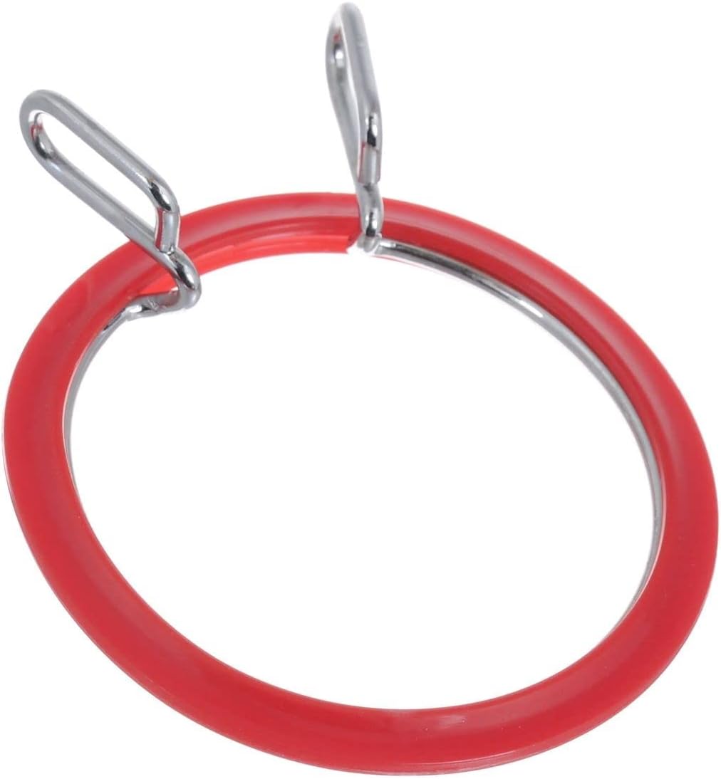 Üstün Kalite, Metal Yaylı Gergi Nakış Çemberleri, Çapraz Dikiş Kancası, Darning Hoops, Nakış Gergi Kulübesi (Kırmızı, Küçük)