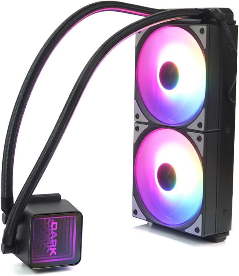Alternative view of Dark AquaForce W246 240mm 2x12cm FRGB LED Fan + Pompa Intel & AMD Uyumlu Sıvı Soğutma Sistemi (DKCCW246)