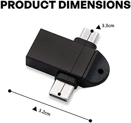 Alternative view of Micro Usb Type-c 3 In 1 Dönüştürücü Çevirici Adaptör Otg