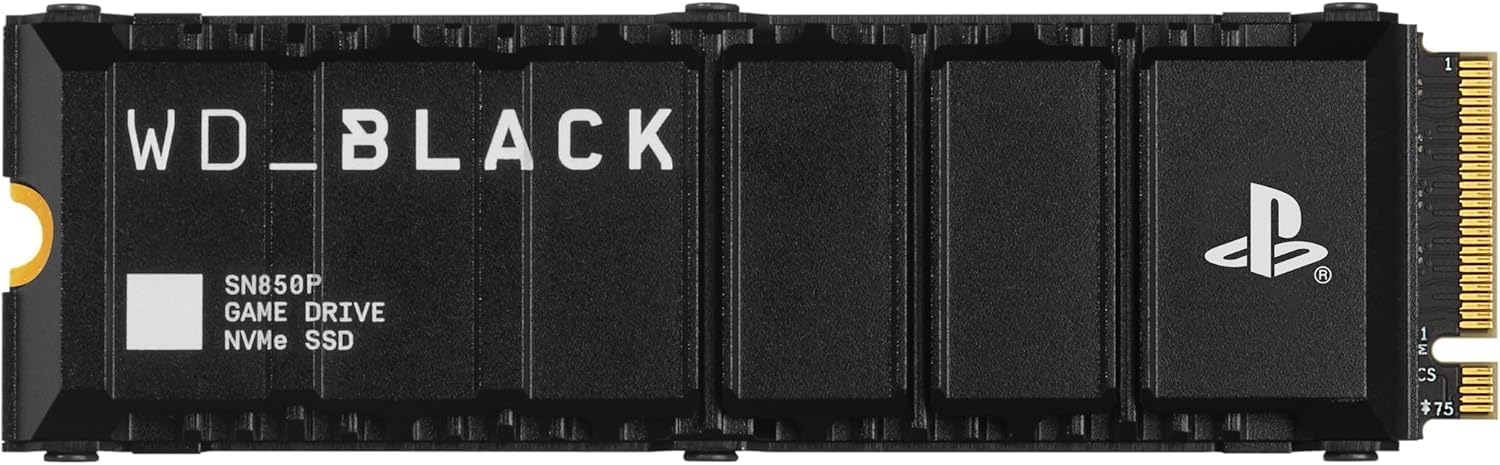 Alternative view of WD_BLACK 2TB SN850P NVMe M.2 SSD PS5 Konsolları için Resmi Lisanslı Depolama Genişletmesi, 7.300MB/s'ye kadar, soğutucu ile - WDBBYV0020BNC-WRSN (Türkiye Garantili)