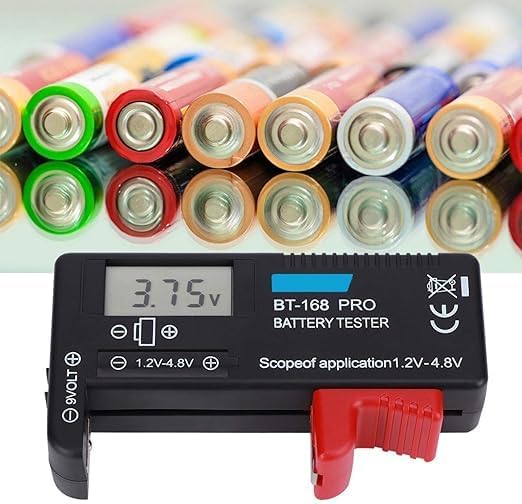BT-168 Ekranlı Pil Voltaj Kapasite Test Cihazı 1.2V-4.8V ve 9V