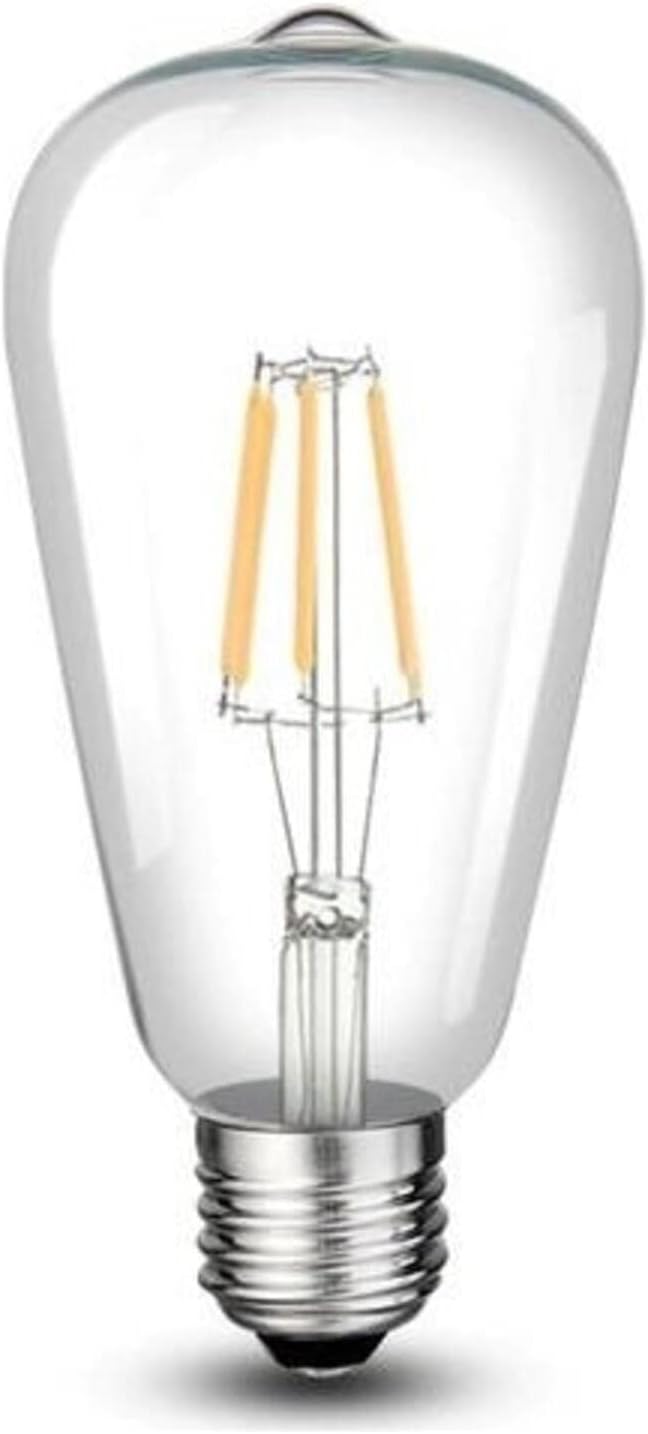 8W/6500K ST-64 UZUN FILAMENT LED AMPUL (BEYAZ-6ADET) CATA