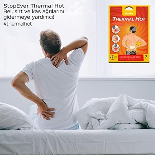 Alternative view of StopEver Thermal Hot Terapi Flasteri - 2x2'li Paket | 8 Saat Etkili Isı Terapisi | İlaç İçermez