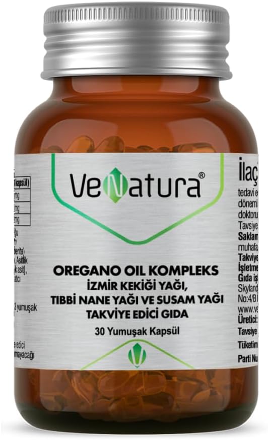 Alternative view of VeNatura Oregano Oil Kompleks 30 Kapsül