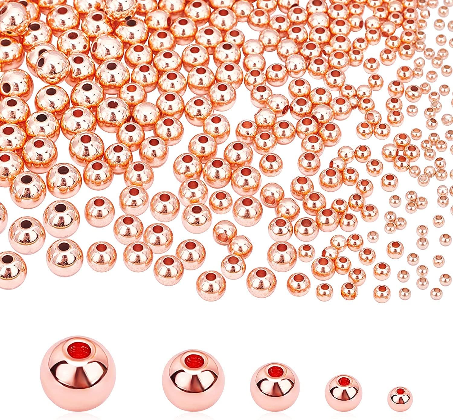 3 Mm Rose Kaplama Desensiz Yuvarlak Metal (5 Gram)