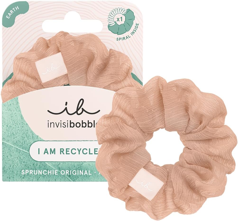 Alternative view of invisibobble EARTH SPRUNCHIE- Geri Dönüşümlü Scrunchie - Geri Dönüştürülmüş Saç Bağları - Gün Boyu Güçlü Tutunma - 1 adet