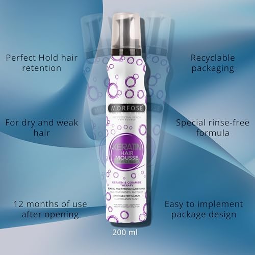 Alternative view of Keratin Creamy Hair Mousse 200 ml köpük sabitleyici