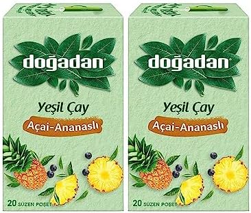 Yeşil Çay Açai Ananaslı Bardak Poşey Çay x 2 Adet