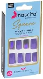 24'lü Square Renkli Takma Tırnak - 163