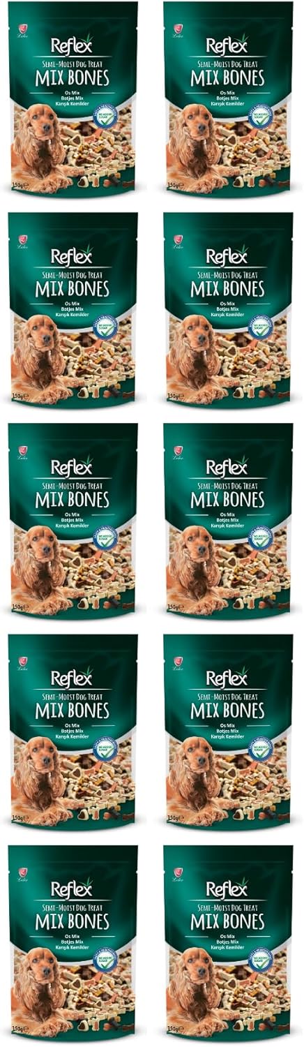 Alternative view of Reflex Semi-Moist Mini Mix Bones Yarı Islak Köpek Ödül Maması 150 Gr x 10 Adet