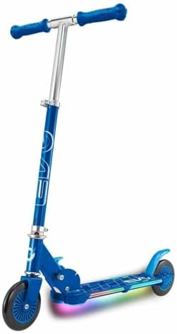 Evo 2 Tekerlekli Işıklı Mavi Scooter