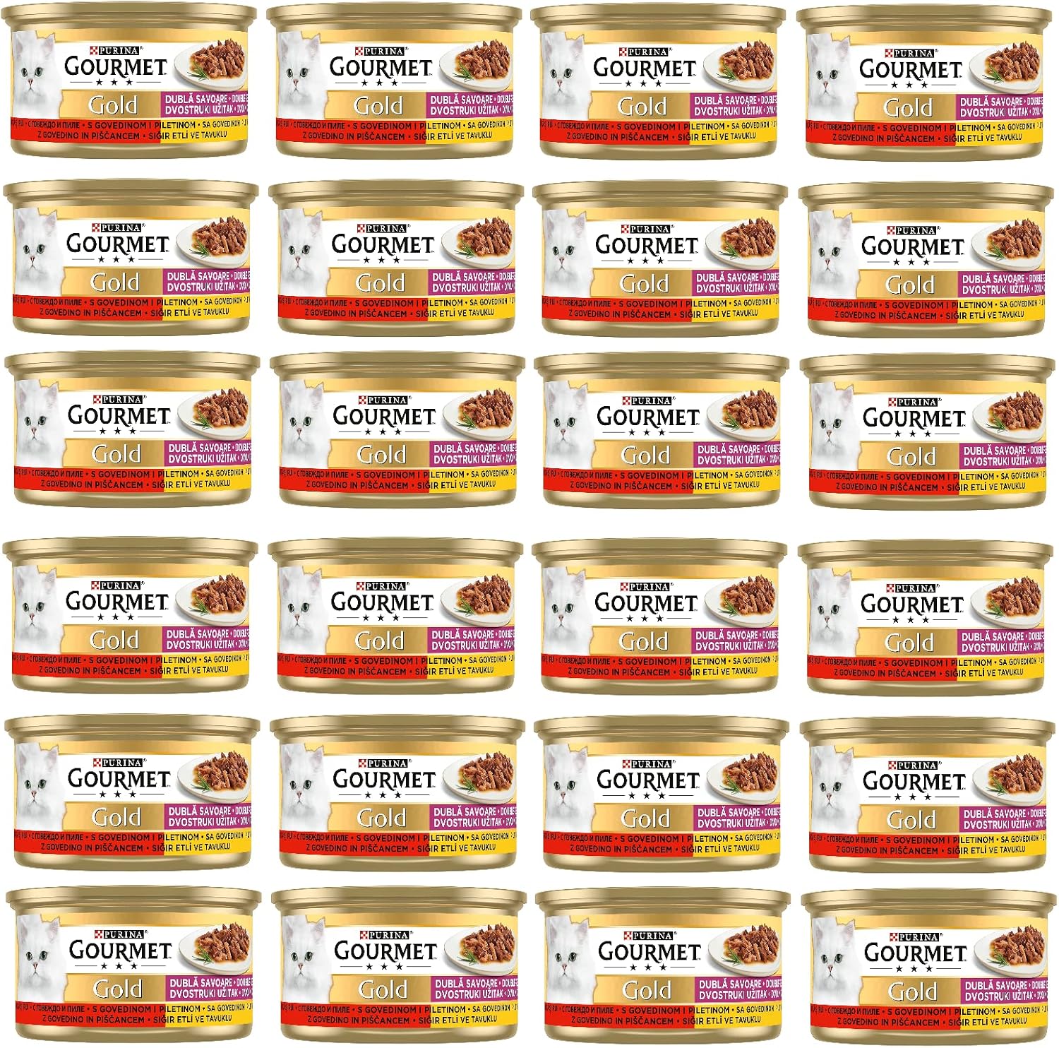 Alternative view of Çifte Lezzet Sığır Etli & Tavuklu Yaş Kedi Maması (24 x 85 gr)