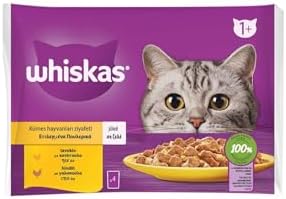 Whiskas Pouch Jöle İçinde Tavuklu ve Hindili Yetişkin Kedi Konservesi 4x85 Gr