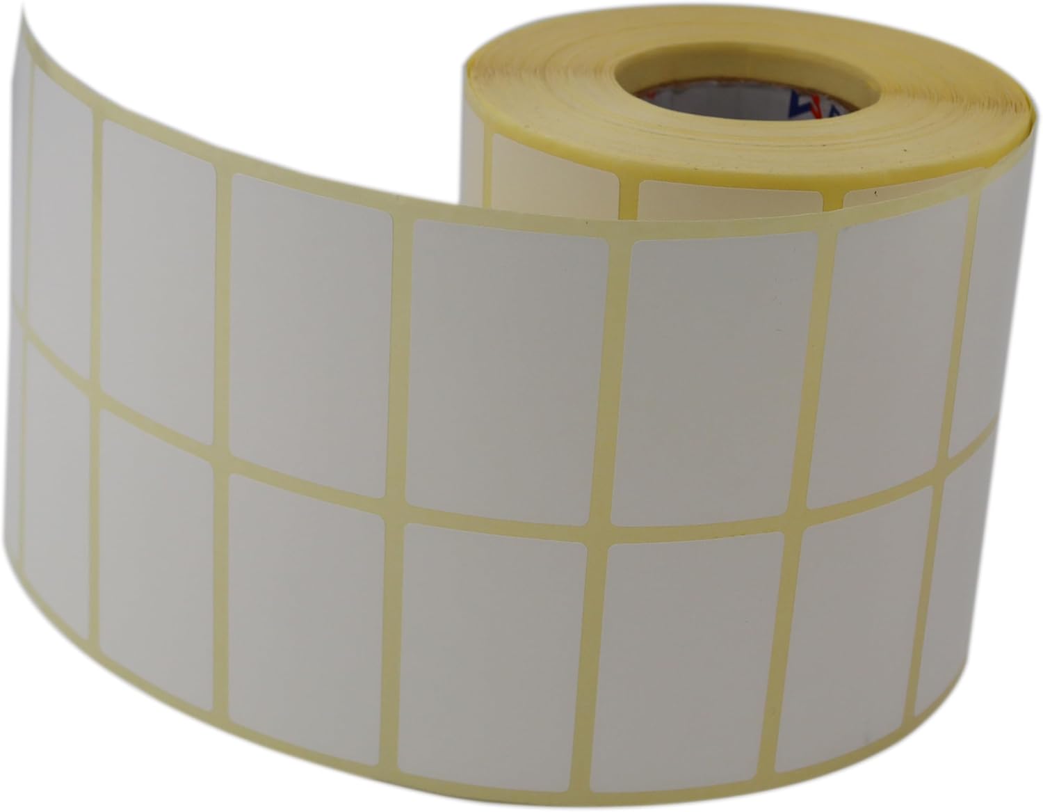 Kuşe Etiket 50mm x 30mm Ruloda 3000 Adet Yan Yana 2 li 40mm Çapında Barkod Yazıcı Etiketi