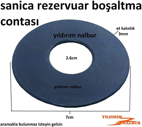 GÖMME REZERVUAR 7CM GÖBEK CONTASI BOŞALTMA BÜYÜK LASTİK CONTA CONTA