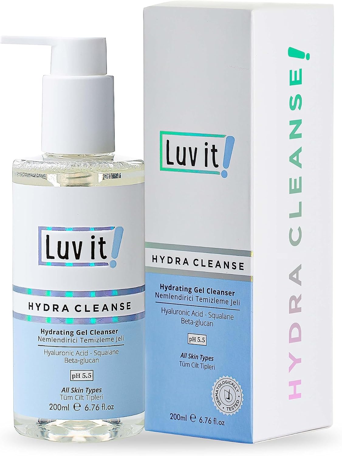 Alternative view of Luv it! Nemlendirme Etkili Yüz Temizleme Jeli Kuru-Normal Ciltler 200 ml
