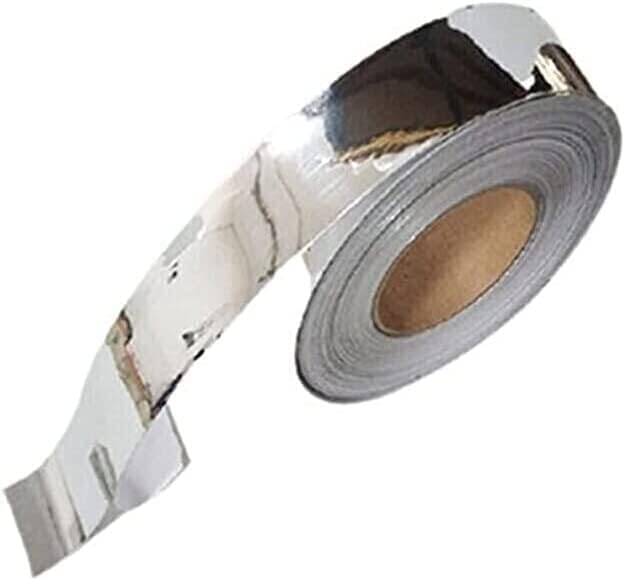 Alternative view of Krom Nikelaj Bant Yapışkanlı Araç Çıta Direk Kaplama Folyosu 4 cm x 5 Metre