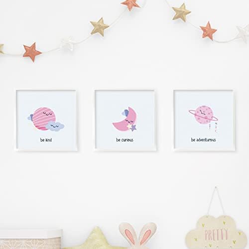 Bebek Odasına Özel Minimal Tasarımlı Çerçeve 3'lü 20x20 cm