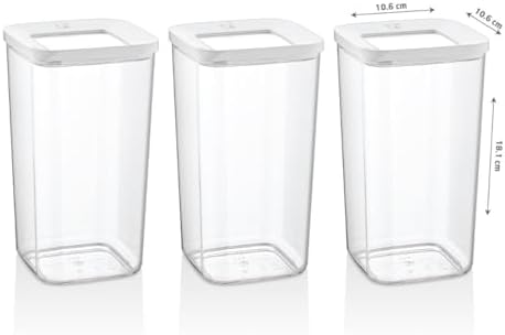 Kare Saklama Kabı, 3X1200 Ml