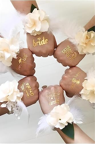 Alternative view of Bride To Be Altın Renk Geçici Dövme 1 Bride 5 Bride Bekarlığa Veda Partisi