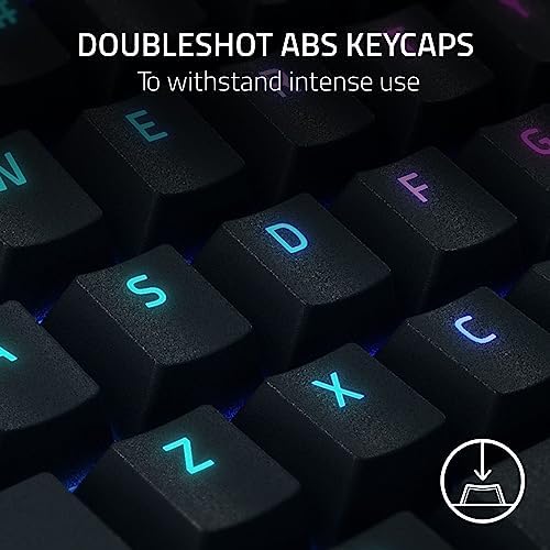 BlackWidow V4 X (Sarı Anahtar) - Chroma RGB'li Mekanik Oyun Klavyesi (Sessiz Mekanik Anahtarlar, 6 Özel Makro Tuşu, Doubleshot ABS Tuş Başlıkları) ABD Düzeni | Siyah