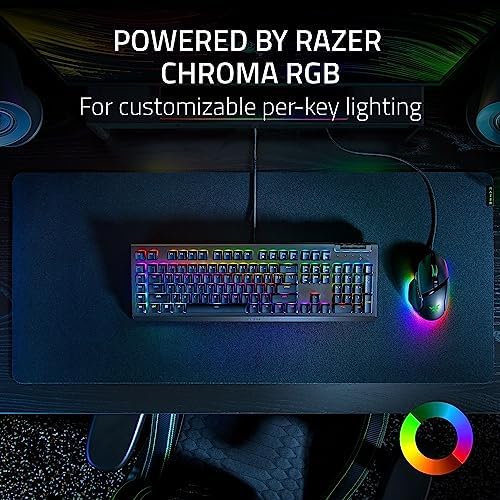 Alternative view of BlackWidow V4 X (Sarı Anahtar) - Chroma RGB'li Mekanik Oyun Klavyesi (Sessiz Mekanik Anahtarlar, 6 Özel Makro Tuşu, Doubleshot ABS Tuş Başlıkları) ABD Düzeni | Siyah