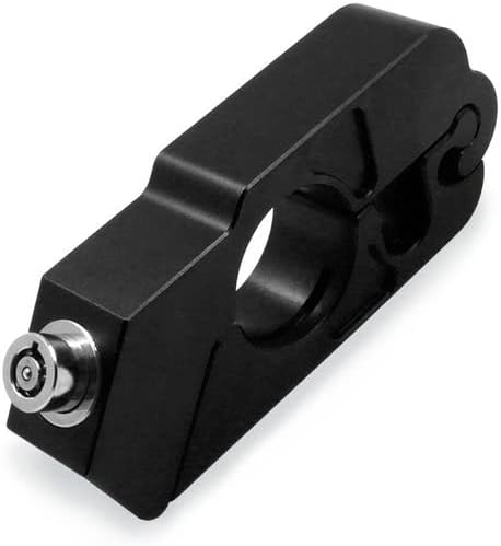 Metal Motosiklet Kilidi Gidon Tipi Motor Kilit Kırılmaz Su Geçirmez Siyah