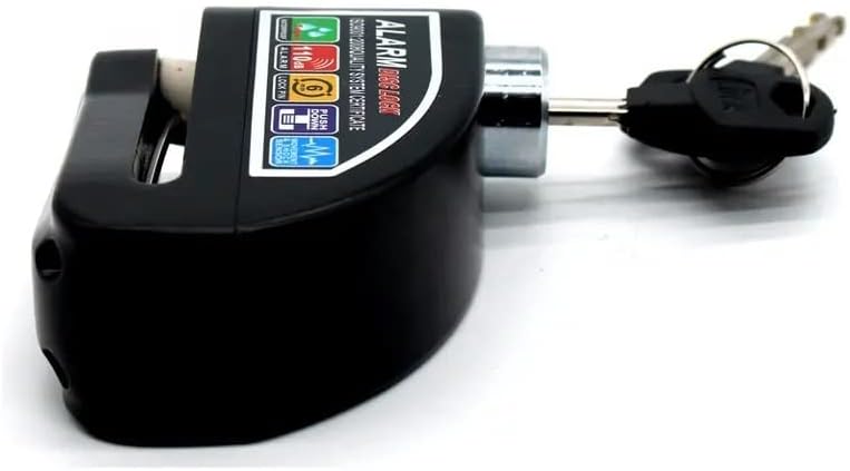 Alternative view of Motosiklet Disk Kilidi Alarmlı Motor Kilidi 110 DB Waterproof Yüksek Kaliteli Siyah