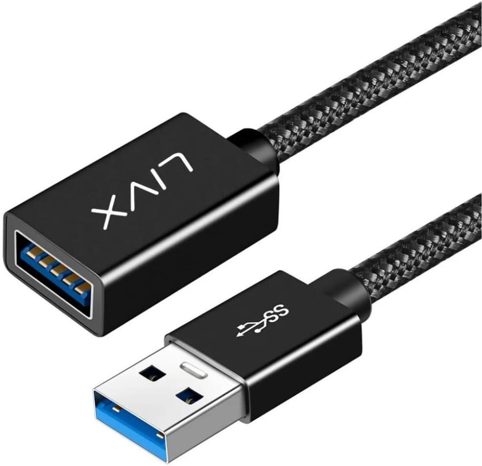 Alternative view of Rope 5Gbps Hızlı Veri Aktarımı USB 3.0 Erkek Dişi Uzatma Kablosu Halat Örgülü (5 Metre)