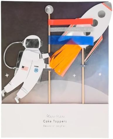 Alternative view of Space Cake Topper Uzay Pasta Süsü