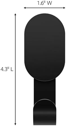 Alternative view of 3M CLAW 25 lbs. Alçıpan Kanca ve Resim Askısı Seti, Ev Dekoru ve Oda Dekoru için Ağır Asma Çözümü, 2 Mat Siyah Kanca ve 2 Resim Askısı