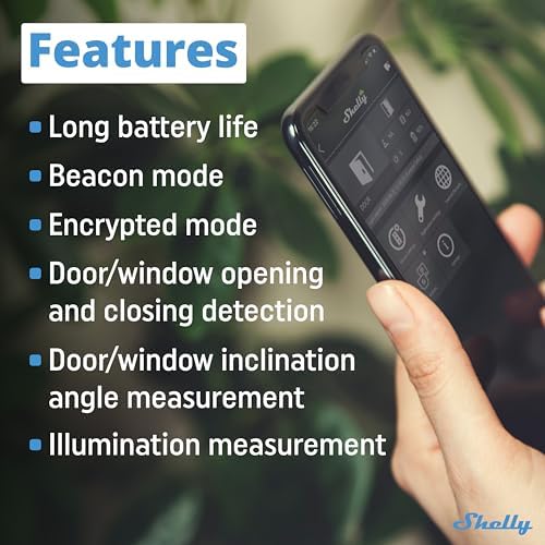 Blu /Window beyaz | Bluetooth kapı ve pencere sensörü | iOS uygulaması | uzun ömürlü pil | lüks ve eğim açısı ölçümü | sahne etkinleştirme