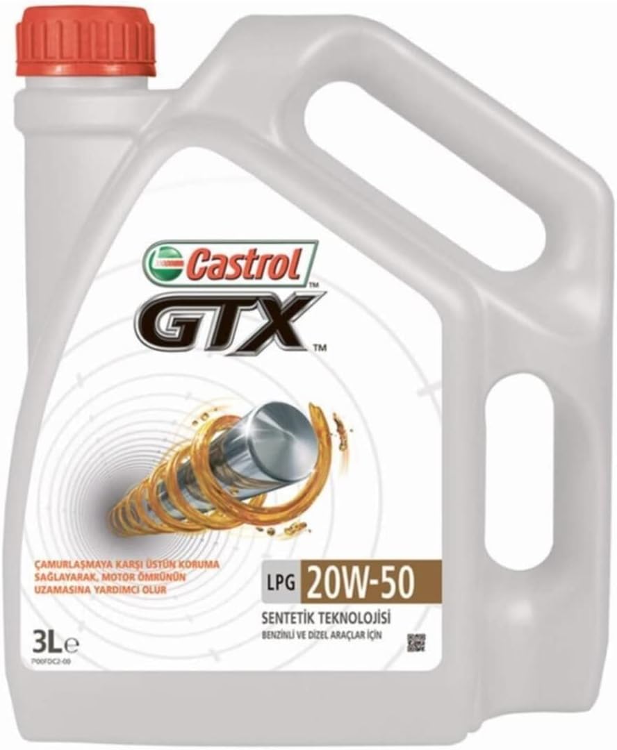 Castrol Gtx Lpg 20w-50 3 Lt Lpg'li Araç Motor Yağı