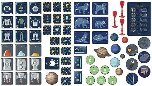 390100, Uzay Merkezi, 15 Farklı Aktivite, Çift Oyun Alanı, 60'dan Fazla Aksesuar Seti, Uzay Keşfi için Eğitici Oyun Seti