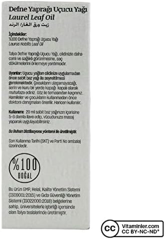 Yaprağı Uçucu Yağı,%100 Saf Ve Doğal, 10 ml