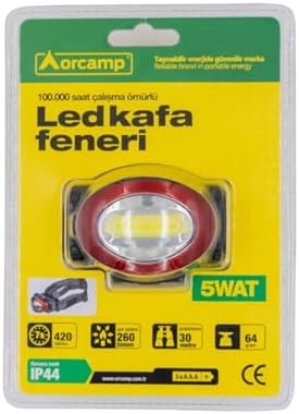 Alternative view of Led Kafa Feneri, Dayanıklı Kamp Ekipmanları, Kamp Aksesuarları, Açık Hava Sporları, Doğa Sporları, Yürüyüş, Sırt Çantasıyla Seyahat