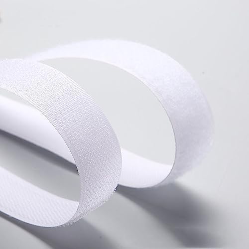 Aso 2 cm x 25 Metre Cırt Bant Şerit – Kanca ve Halka Takım – Dikilebilir – Yapışkansız – Tekstil, Çanta, Kablo Düzenleme ve Endüstriyel Kullanım – Beyaz
