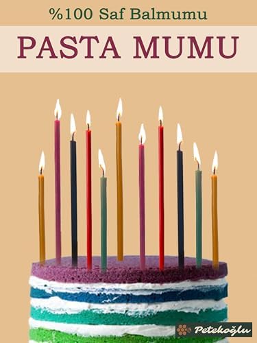 (40 Adet 5 Renk) Mum Dilek Mumu Doğal Petek Ince Uzun Parti Rituel Doğum Günü Mumu Beeswax Candle (5 Renk Birlikte)