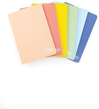 Colors A5 60 Yaprak Kareli Defter 3'lü Paket, Somon, Pembe, Mavi